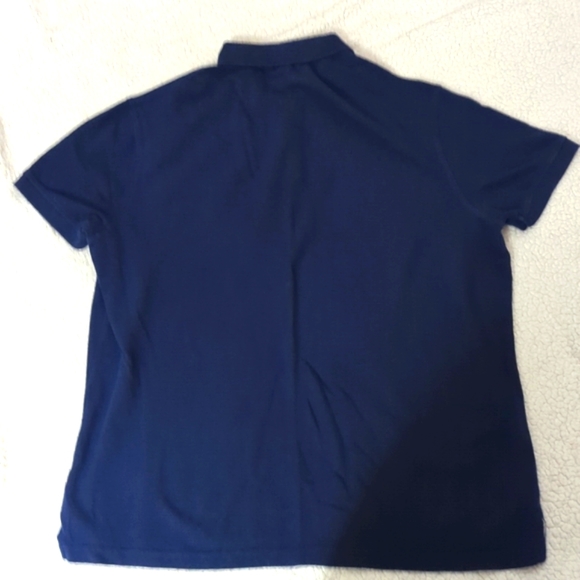 PREPPY! Men's JCPENNY Blue Short Sleeve 3 Button Collar Polo Shirt - Picture 4 of 5